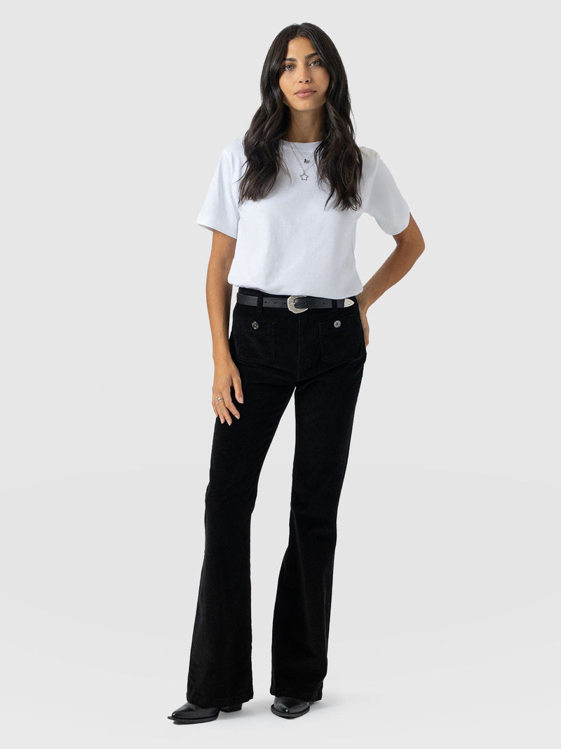 Bowie Flared Pant - Black Cord