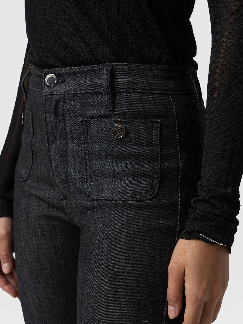 Sofia Jeans by Sofia Vergara Women's Alexa Flare High Waist Front Pocket  Stretch Short Jeans, 10 Short