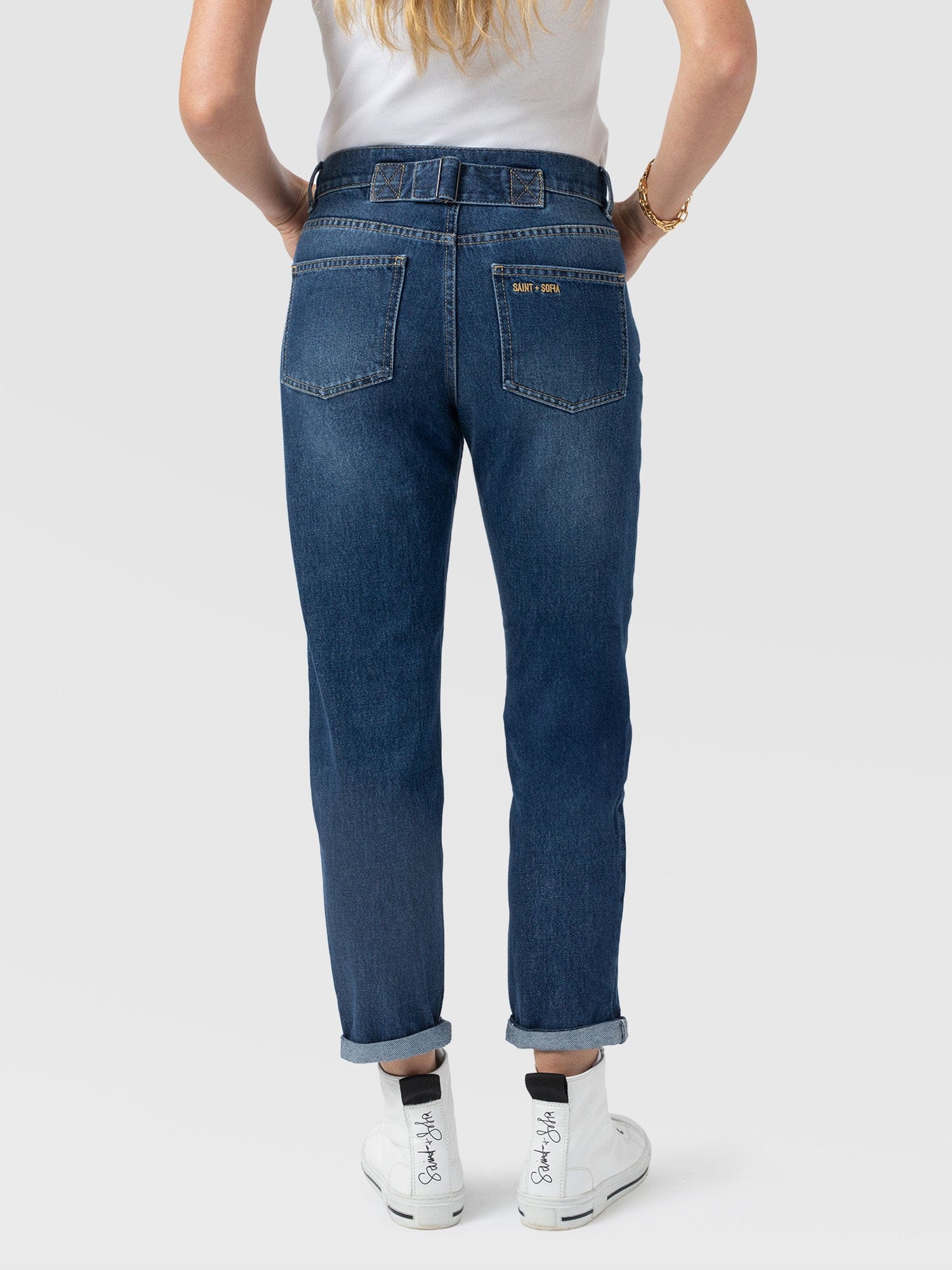 Boyfriend Jeans - Mid Blue