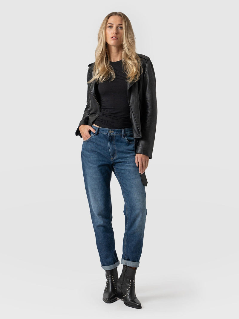 Boyfriend Jeans Mid Blue - Women's Jeans | Saint + Sofia® UK