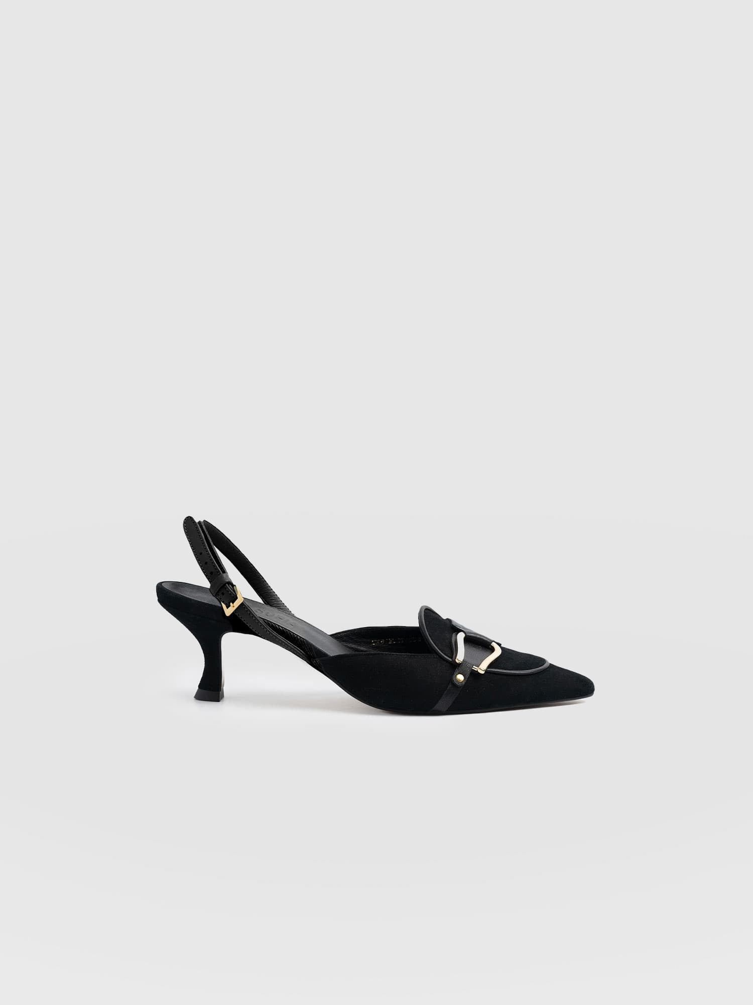 Bridget Sling Back Heels - Black - Women's Sandalss | Saint + Sofia® UK