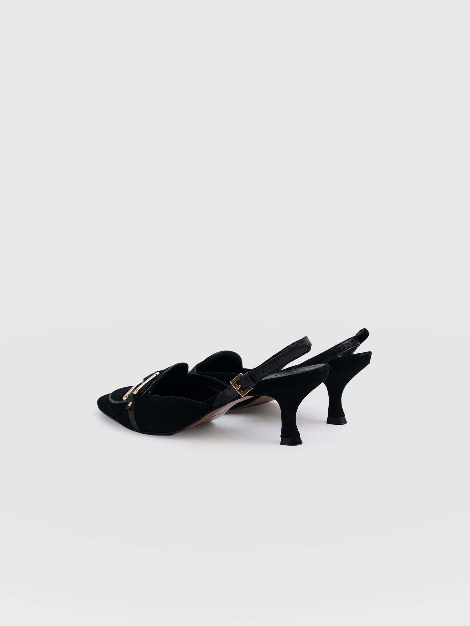 Bridget Sling Back Heels - Black - Women's Sandalss | Saint + Sofia® UK