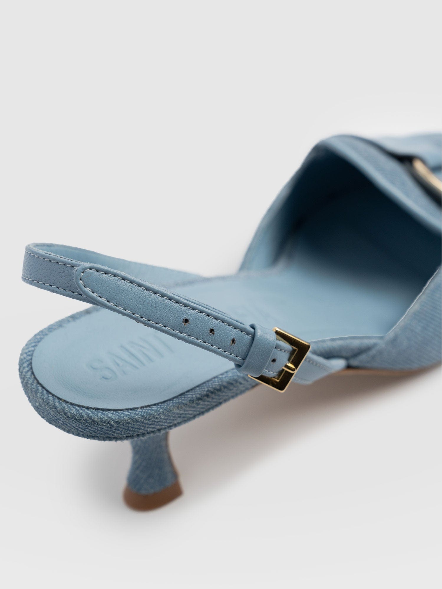 Bridget Sling Back Heels - Blue - Women's Sandals | Saint + Sofia® UK