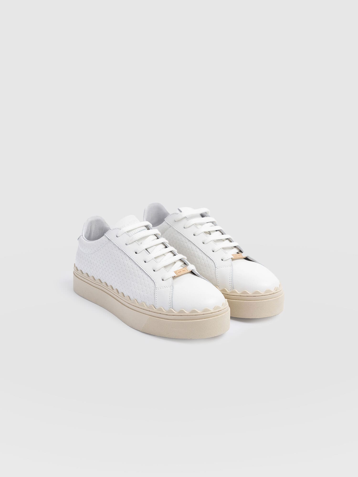 Brook Scallop Trainer - White