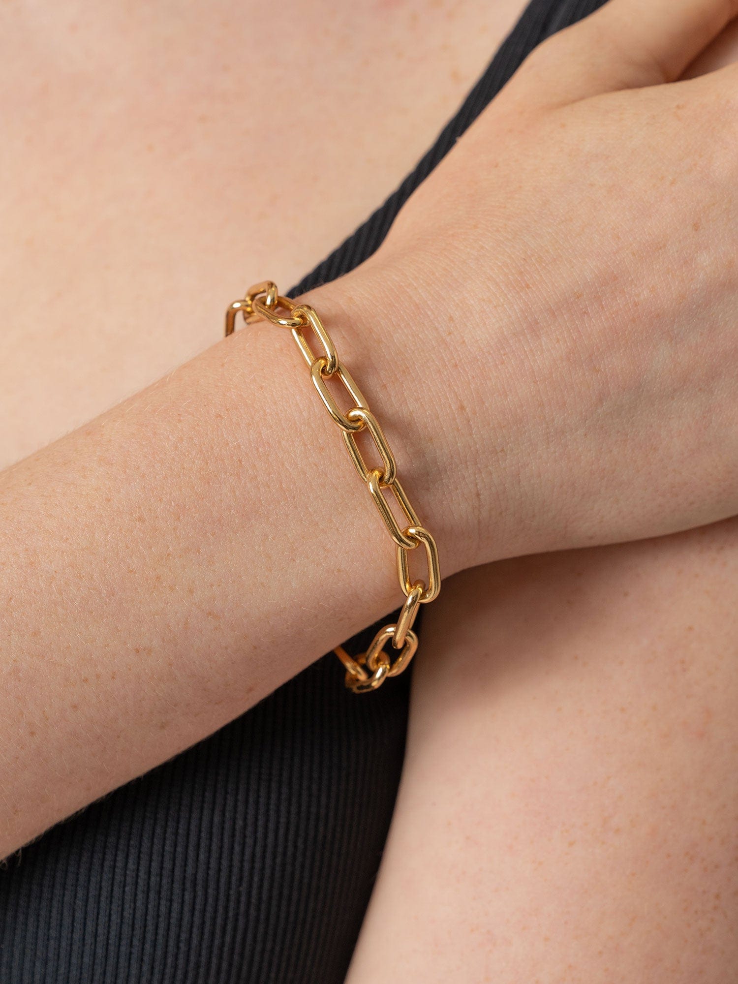 Cable Chain Bracelet Gold - Women's Jewellery | Saint + Sofia® UK