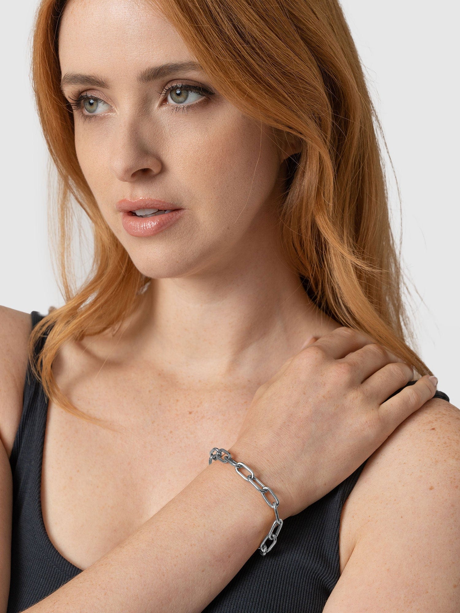 Cable Chain Bracelet Silver - Women's Jewellery | Saint + Sofia® UK