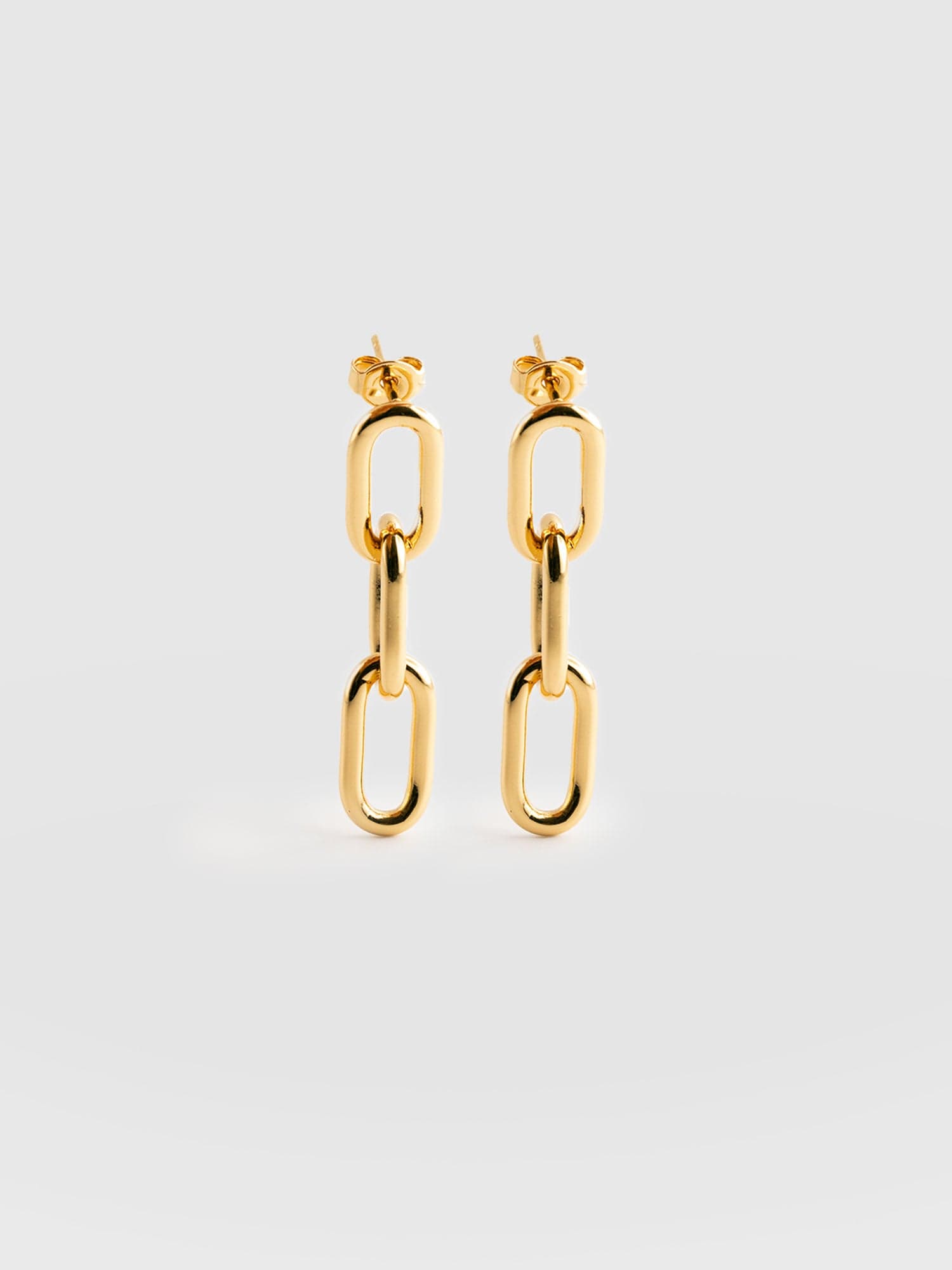 Cable Chain Drop Earrings Gold - Women's Jewellery | Saint + Sofia® UK