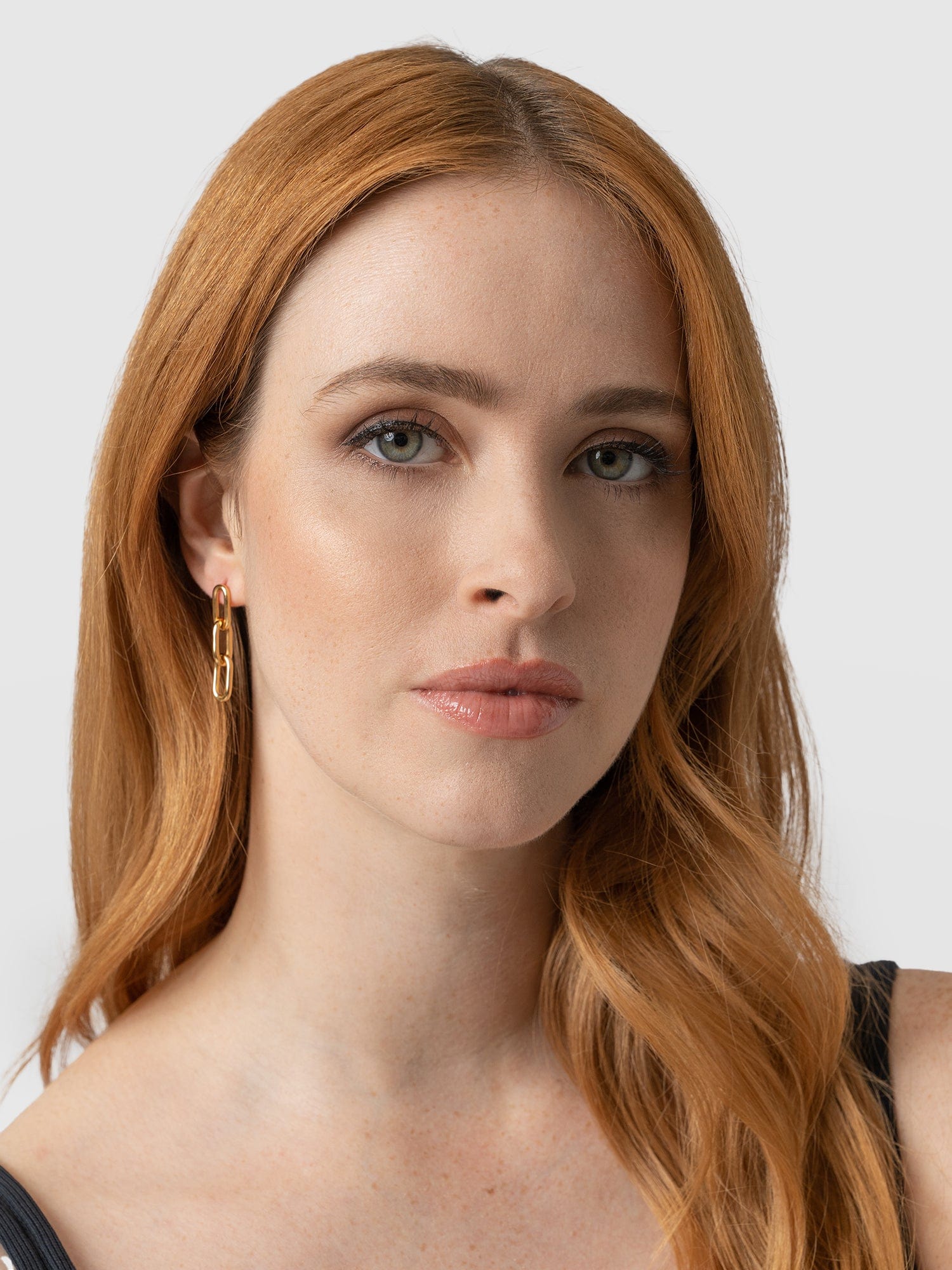 Cable Chain Drop Earrings Gold - Women's Jewellery | Saint + Sofia® UK