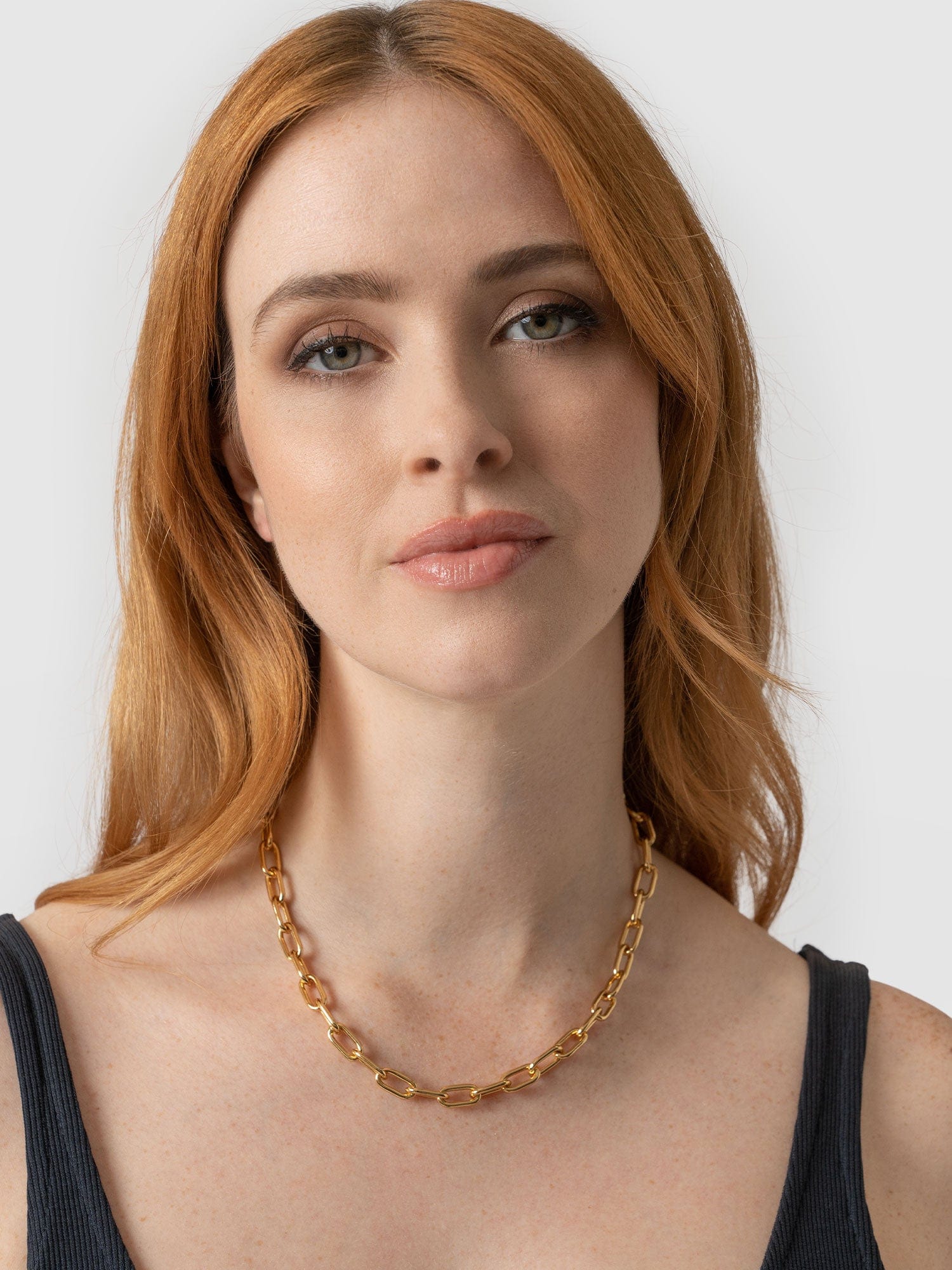 Cable Chain Necklace Gold - Women's Jewellery | Saint + Sofia® UK