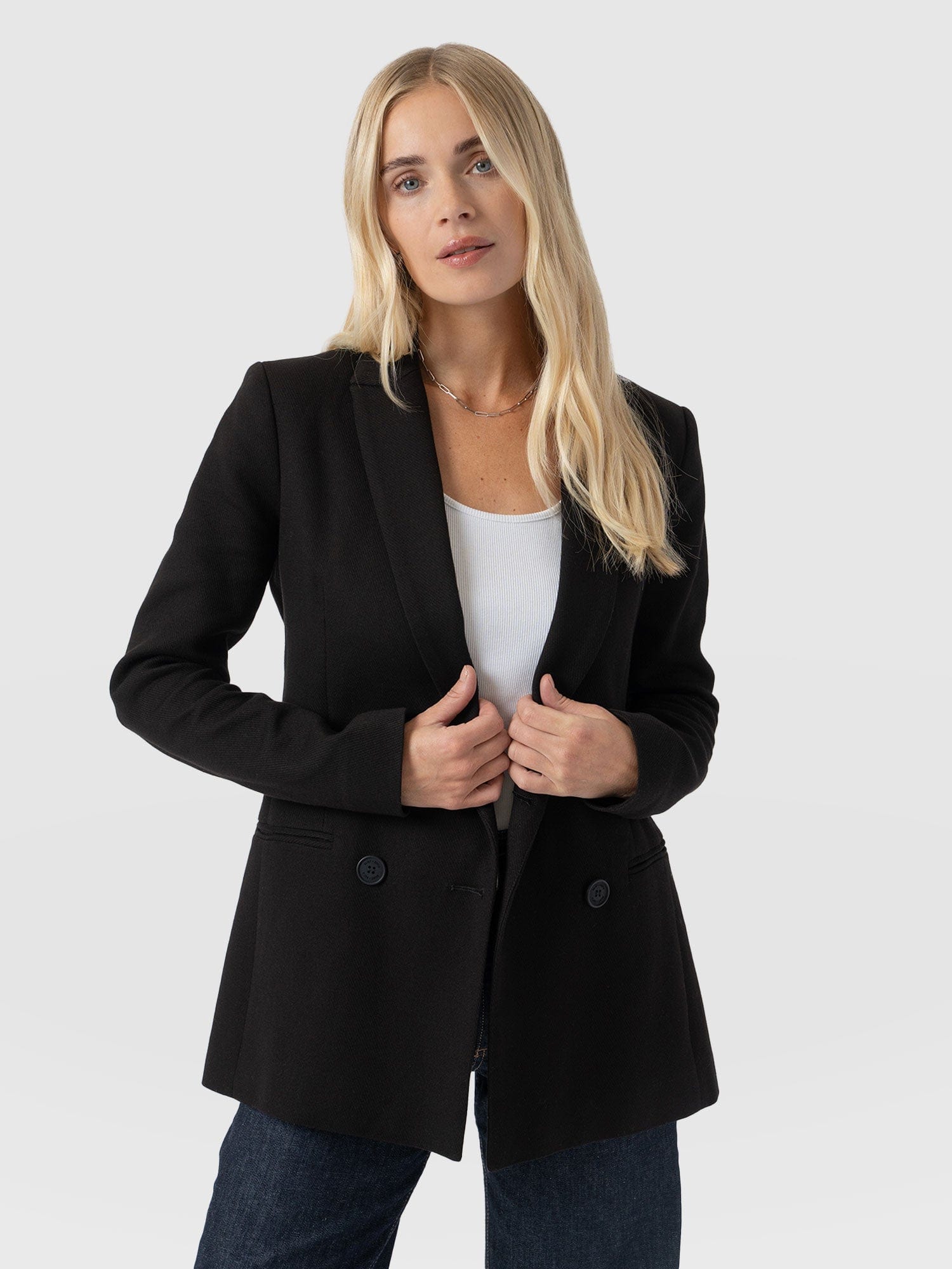 Cambridge Blazer Crepe - Black