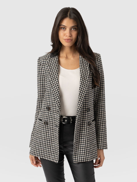 Cambridge Blazer Houndstooth - Women's Blazers | Saint + Sofia® UK