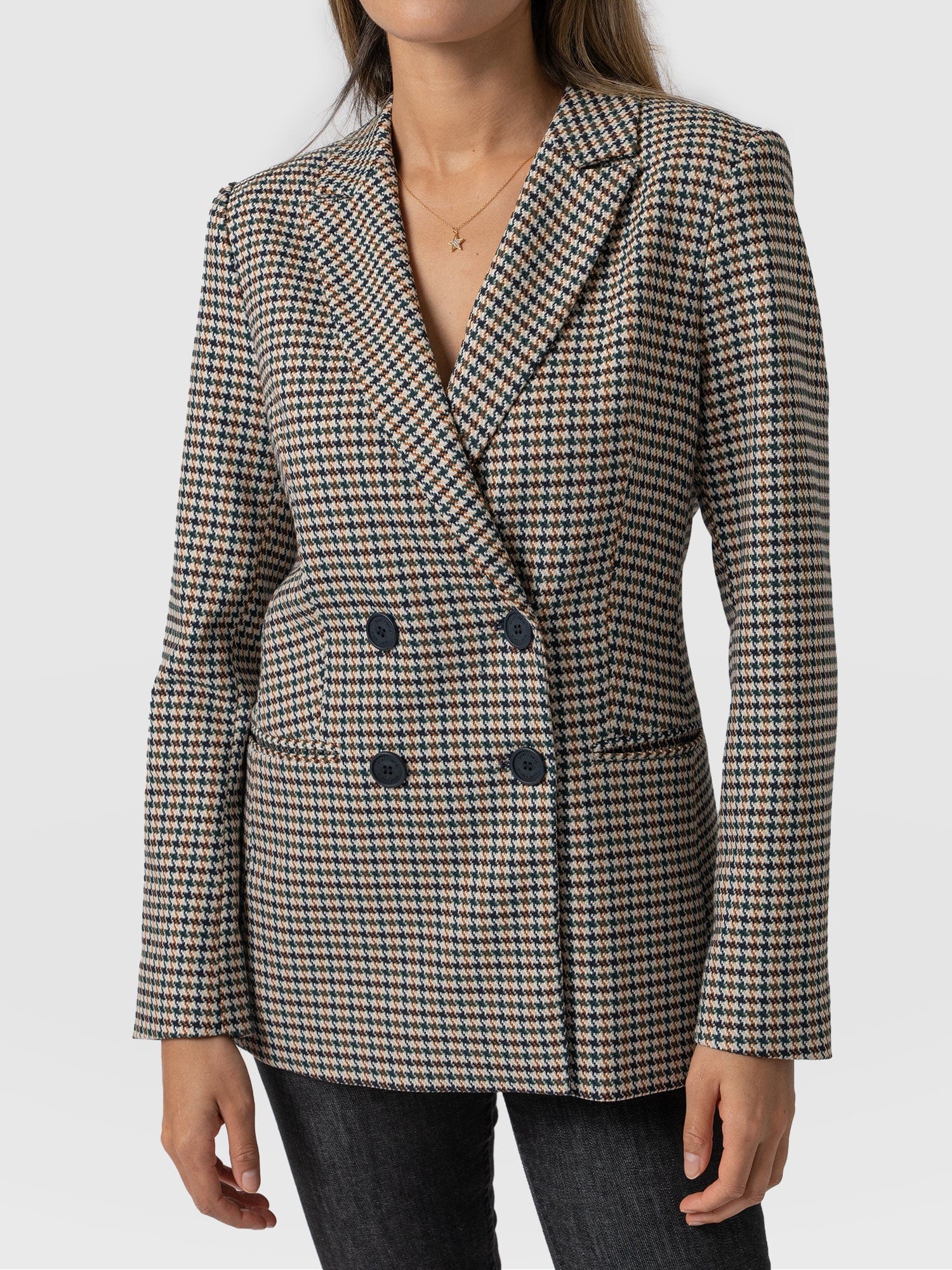 Cambridge Blazer Saxon Jacquard - Women's Blazers | Saint + Sofia® UK ...