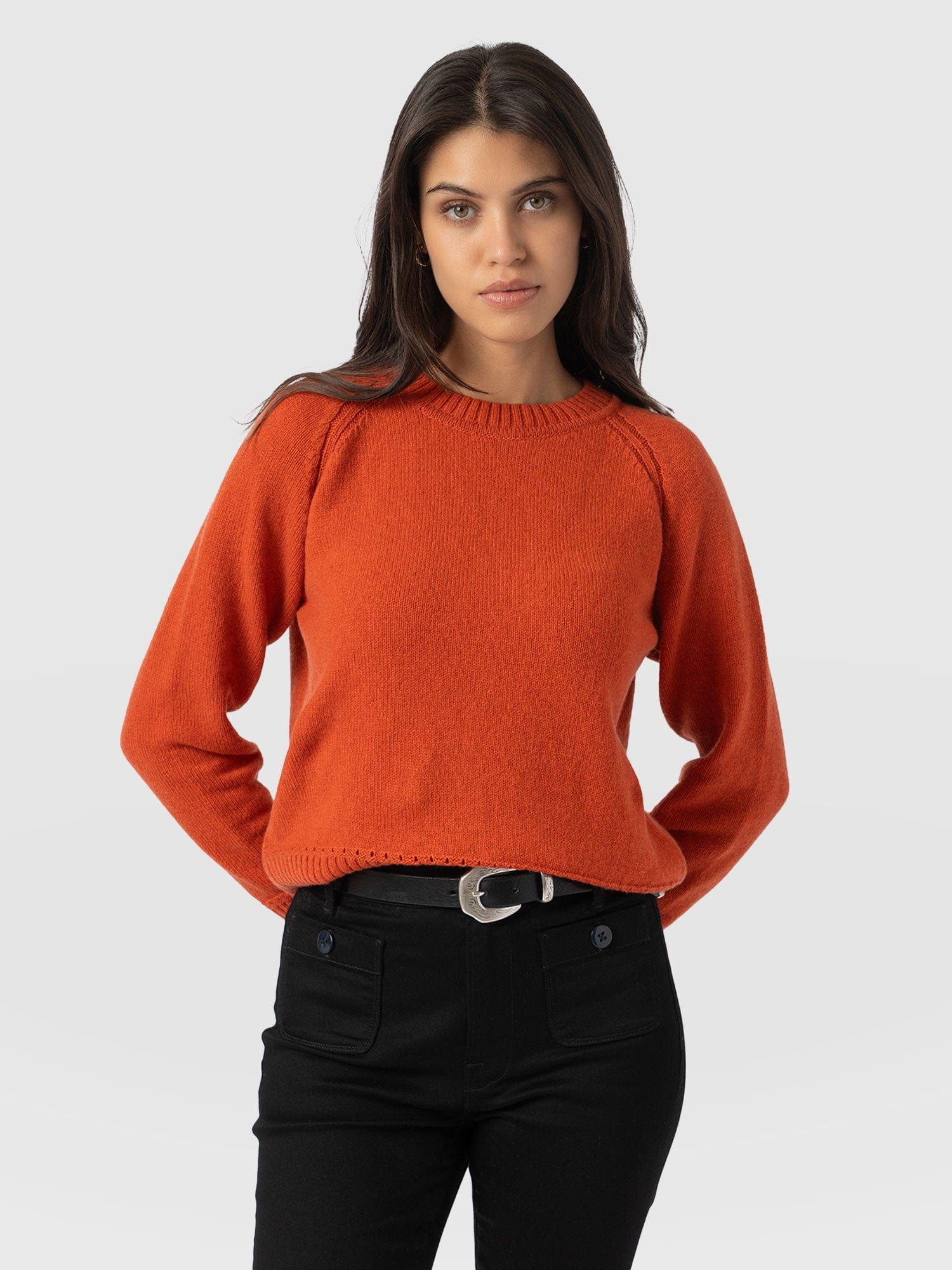 Cambridge Cashmere Jumper - Orange