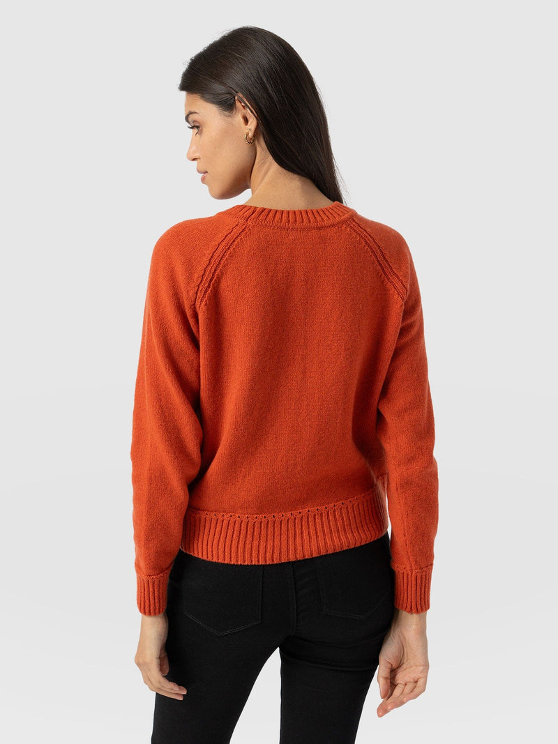 Cambridge Cashmere Jumper - Orange