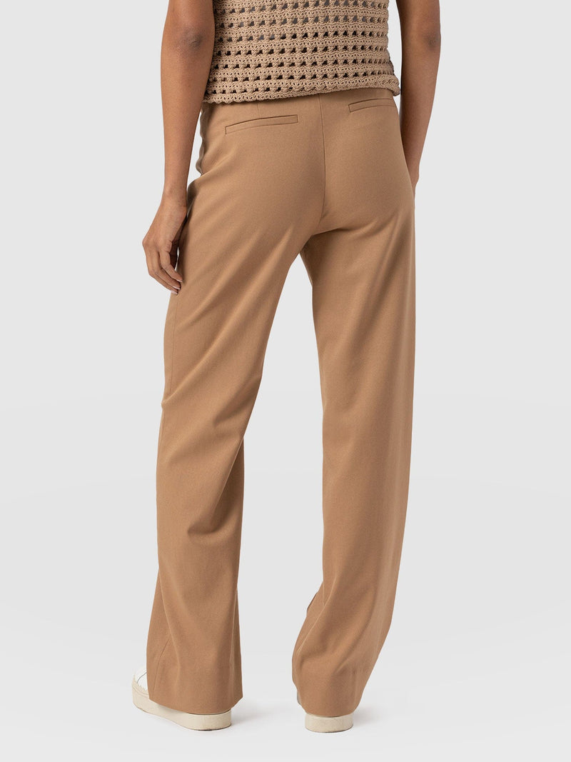 Cambridge Tailored Wide Leg Pant - Camel