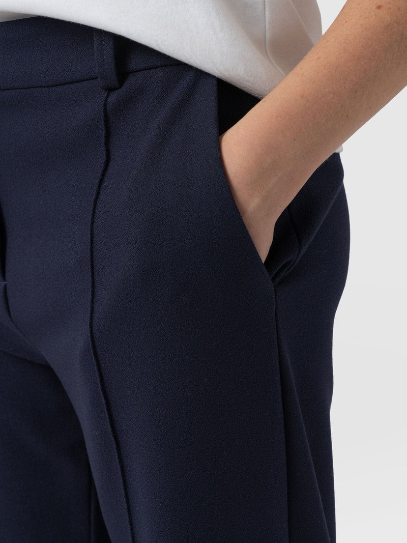 Cambridge Tailored Wide Leg Pant - Navy