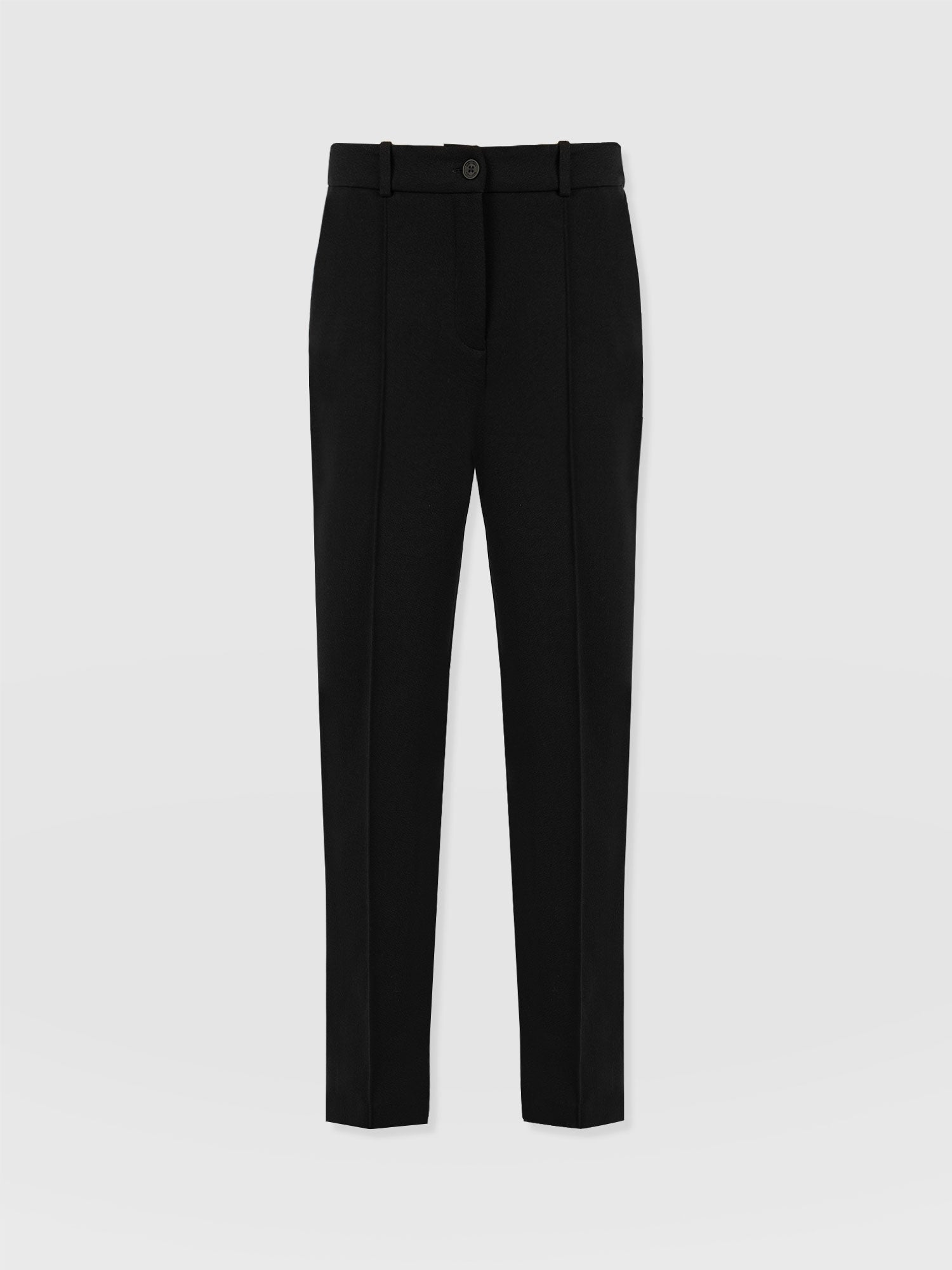 Cambridge Tapered Pant - Black - Women's Trouserss | Saint and Sofia® UK