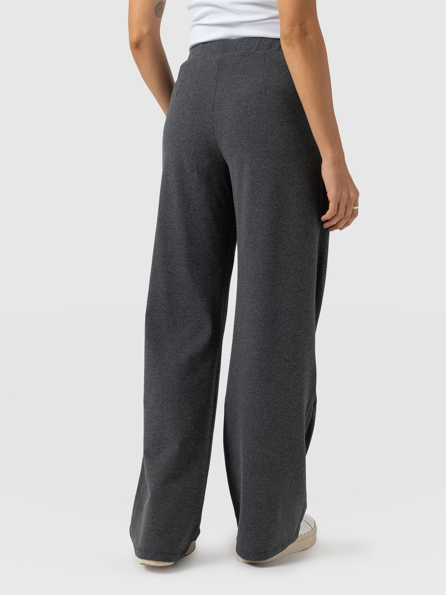 Camden Wide Leg Pant - Charcoal