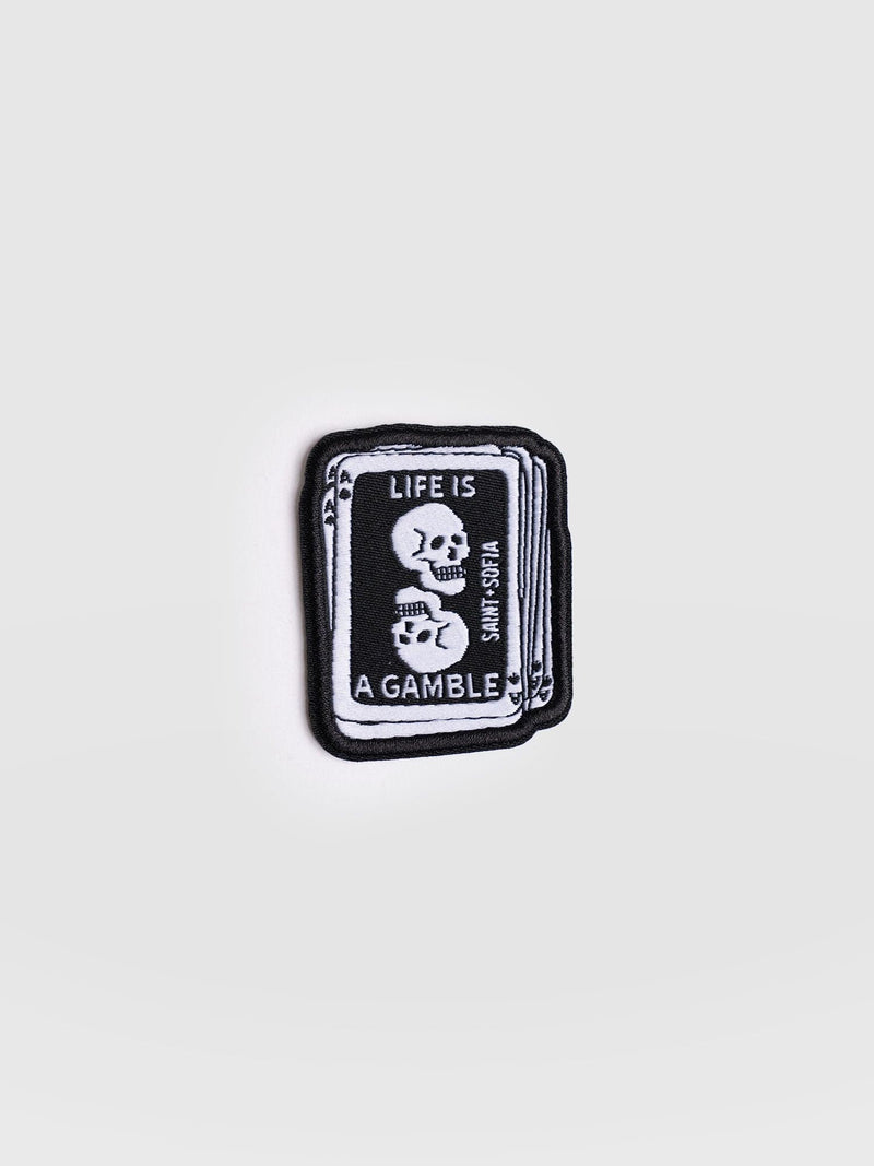 Cards Sticker Badge - Black