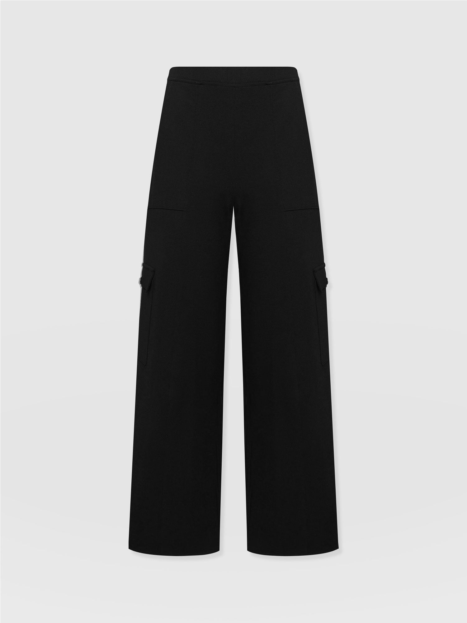 Cargo Chelsea Wide Leg Pant Black  - Women's Trousers | Saint + Sofia® UK