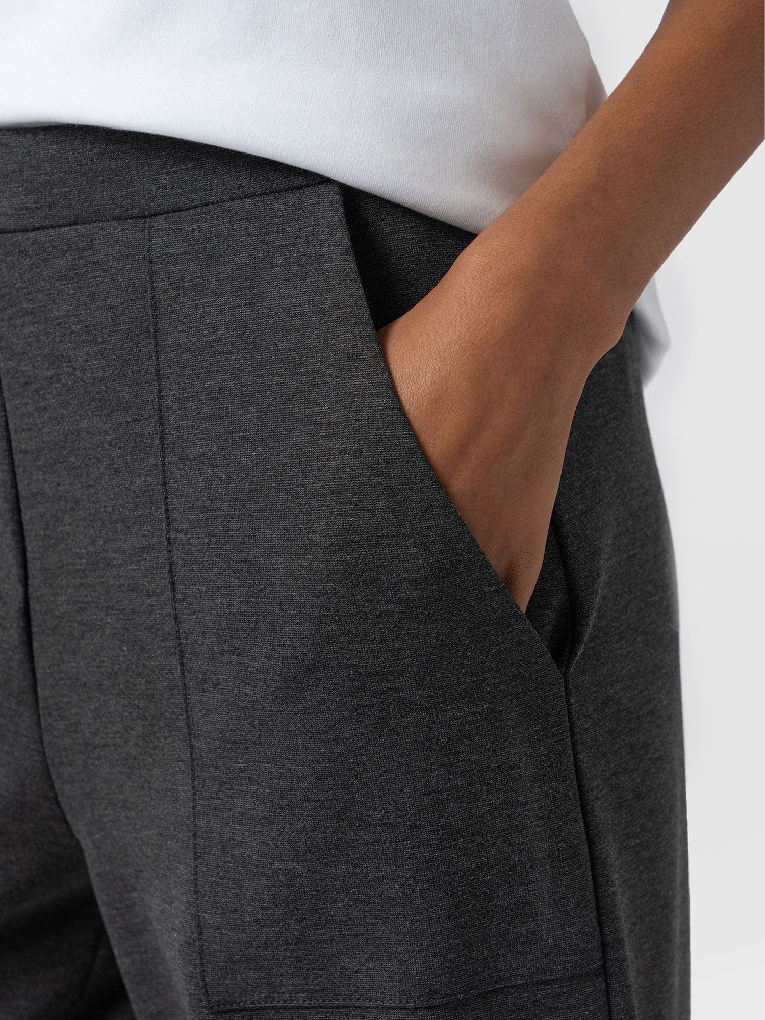 Cargo Chelsea Wide Leg Pant Charcoal  - Women's Trousers | Saint + Sofia® UK