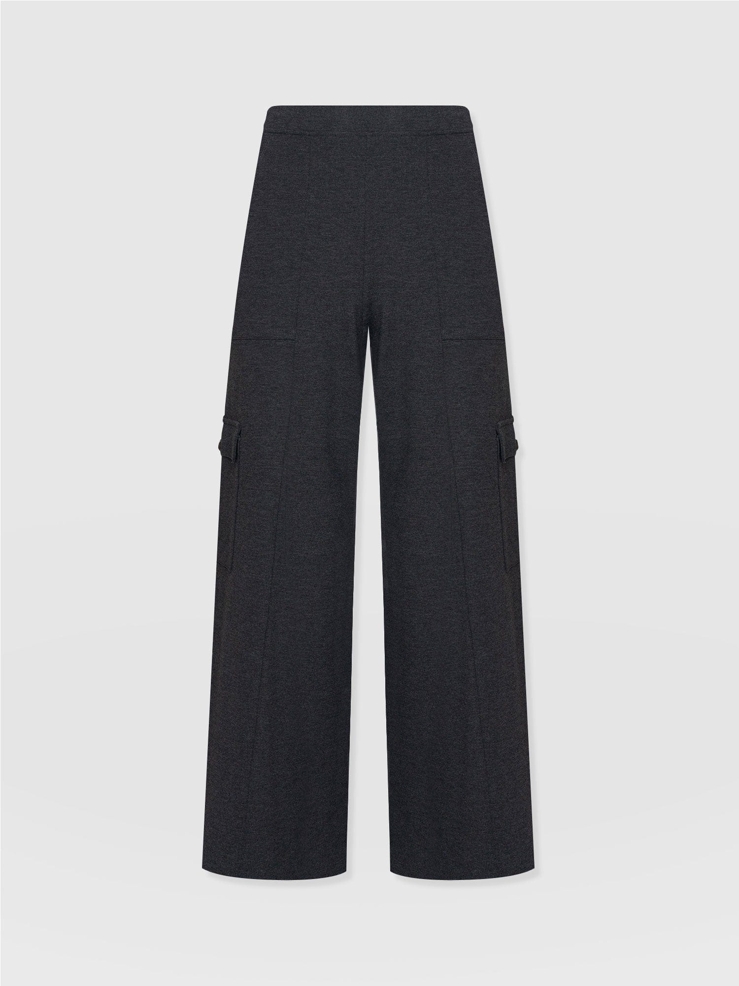 Cargo Chelsea Wide Leg Pant Charcoal  - Women's Trousers | Saint + Sofia® UK