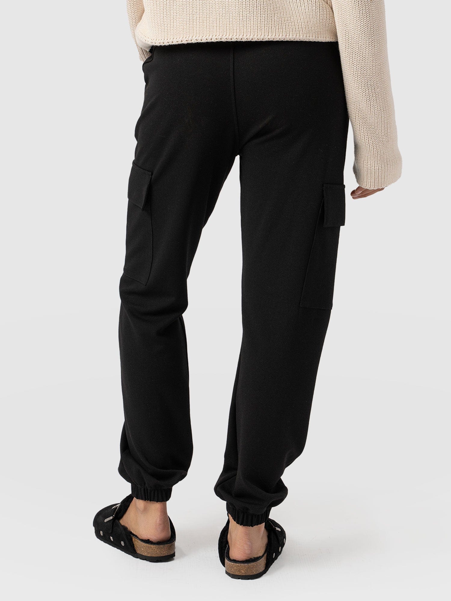 Cargo Tapered Pant - Black - Women's Trousers | Saint + Sofia® UK