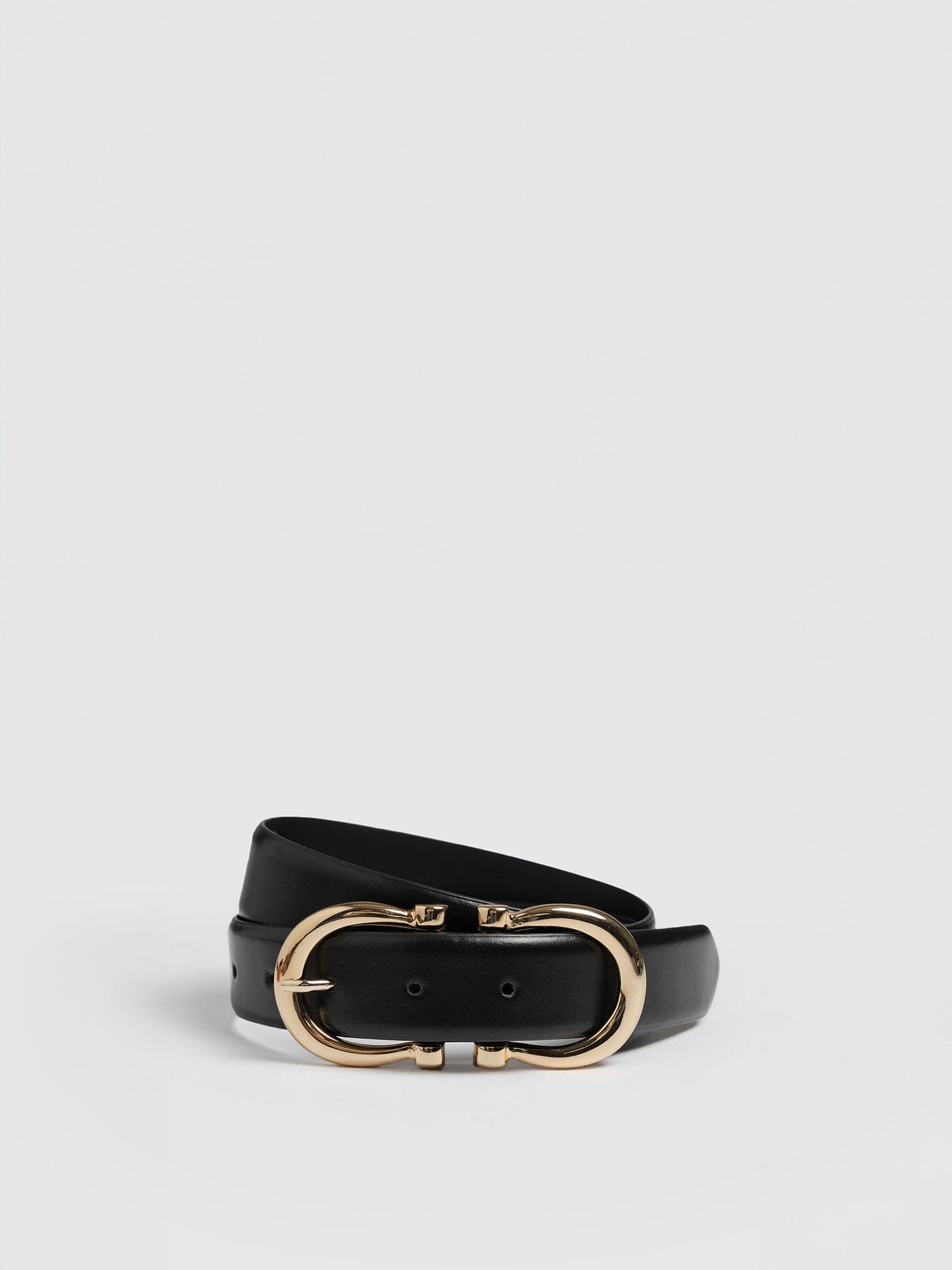 Chelsea Belt Black - Leather Belts | Saint + Sofia® UK