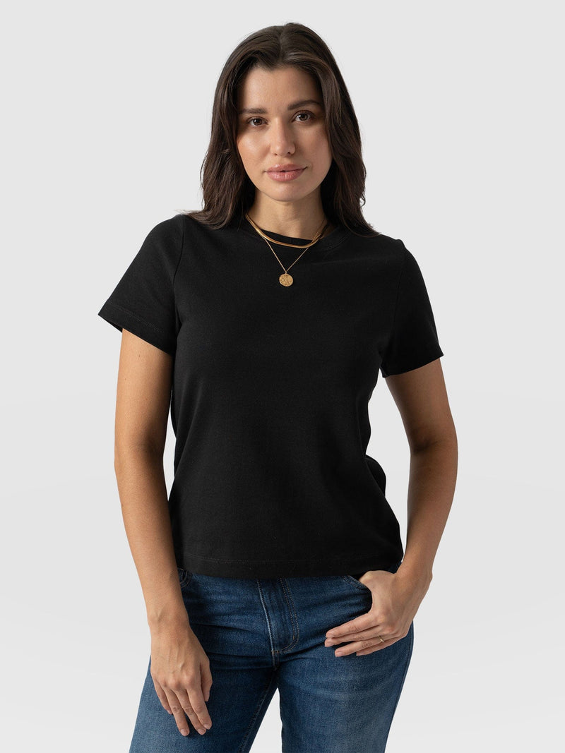 Chelsea Crew Neck Tee - Black