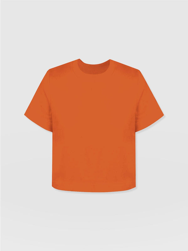 Chelsea Crew Neck Tee Burnt Orange