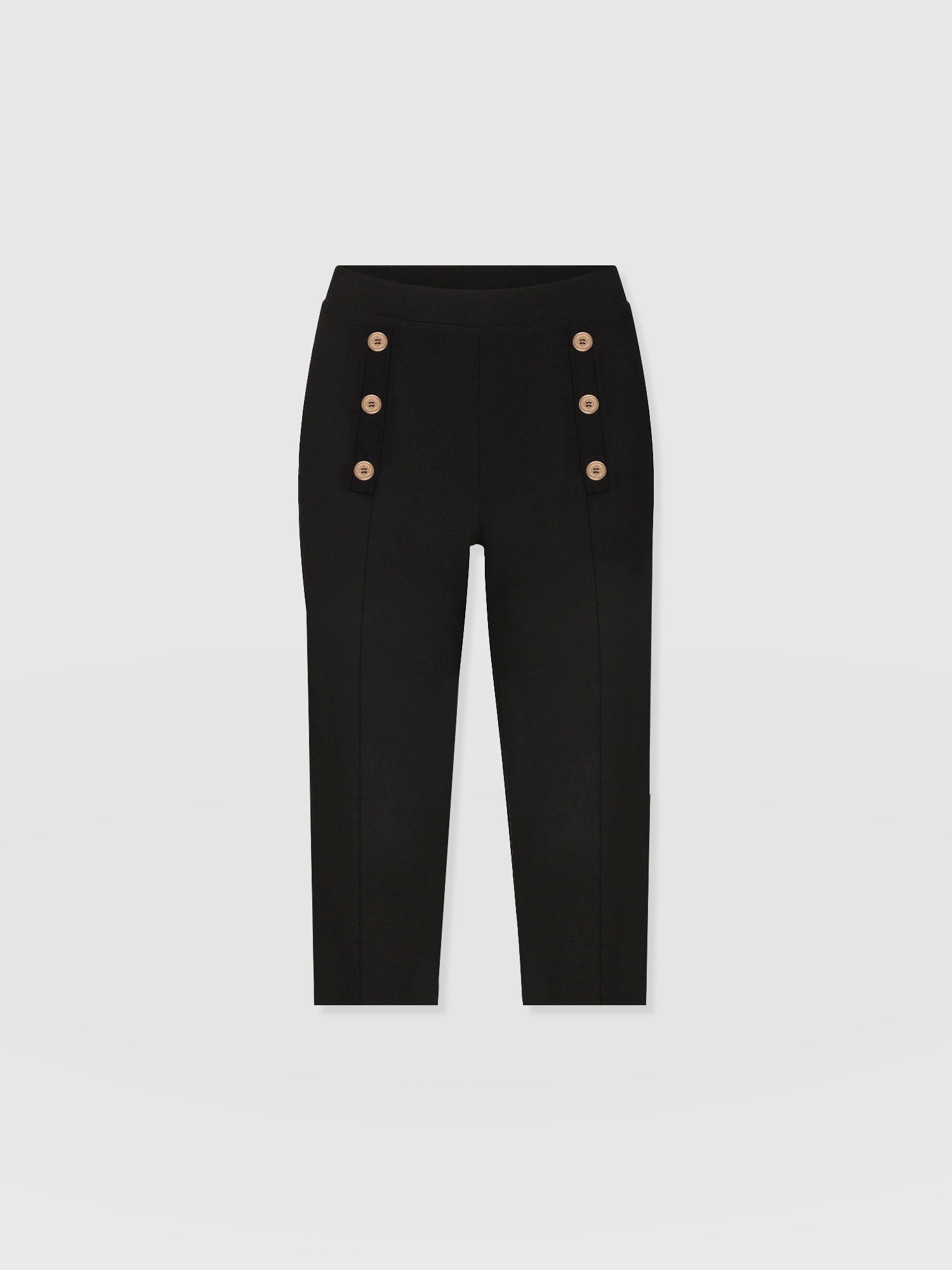 Chelsea Capri Legging - Black - Women's Trousers | Saint and Sofia® UK