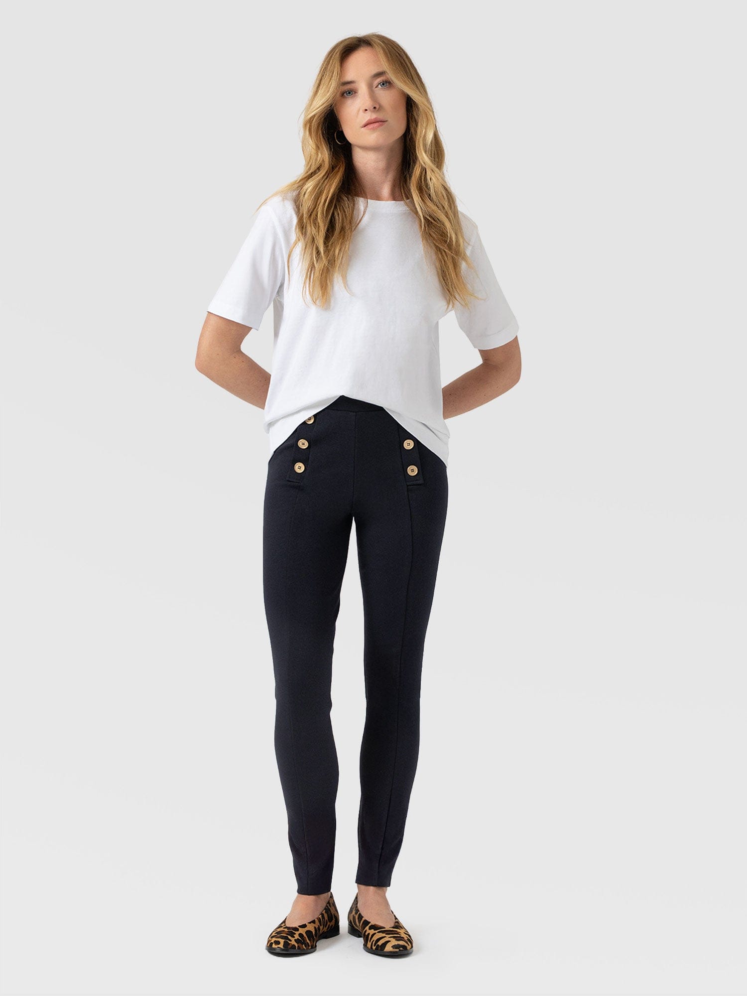 Chelsea Legging Navy - Women's Leggings | Saint and Sofia® UK
