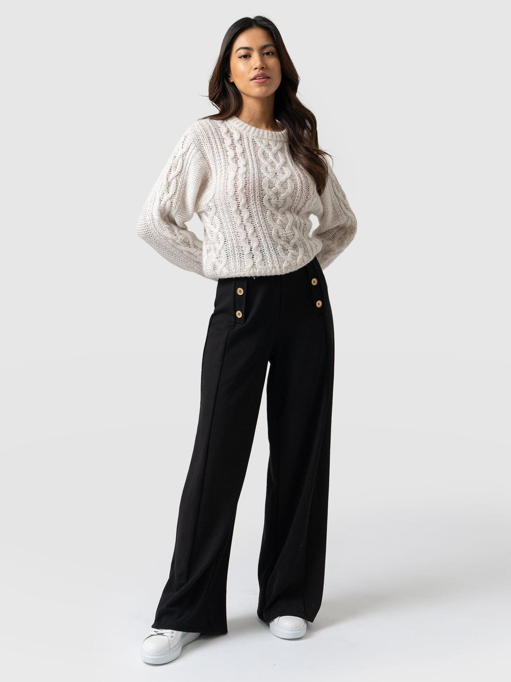 Chelsea Pant Black Jersey - Women's Trousers