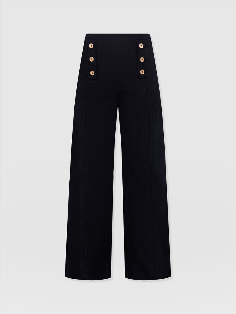 Chelsea Pant - Black Textured