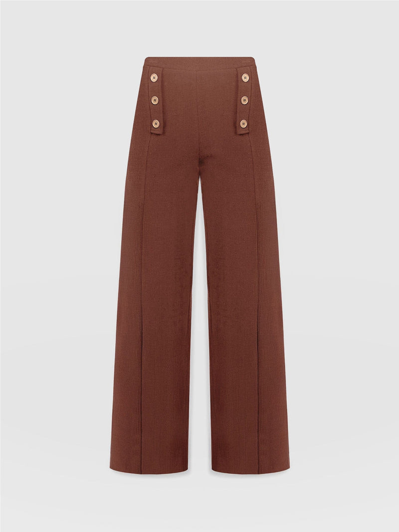 Chelsea Pant - Maroon Textured