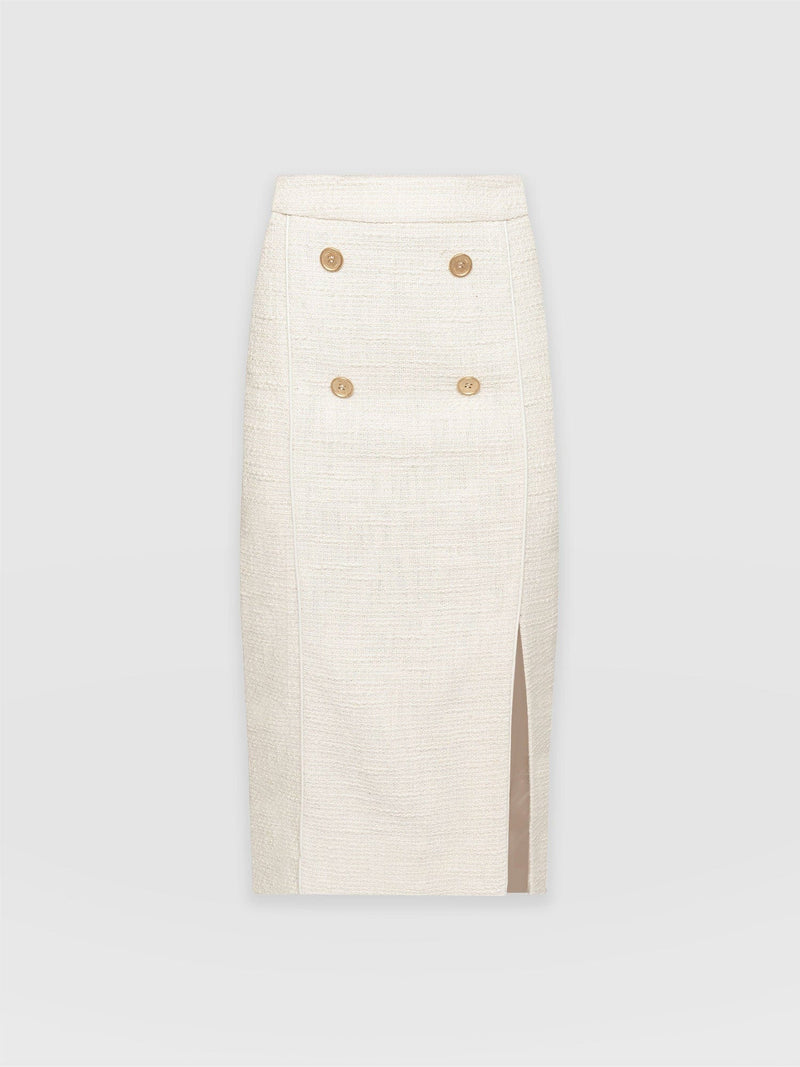 Chelsea Pencil Skirt - Cream Bouclé