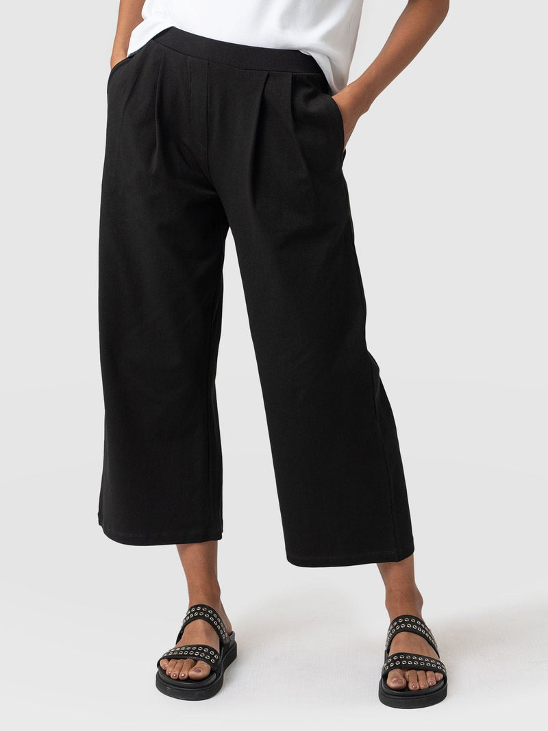 City Culotte - Black Pleats