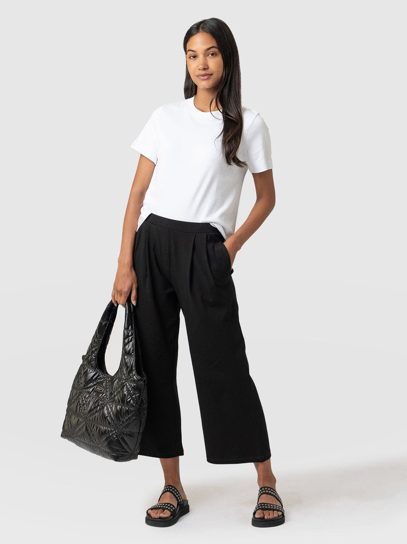 City Culotte - Black Pleats