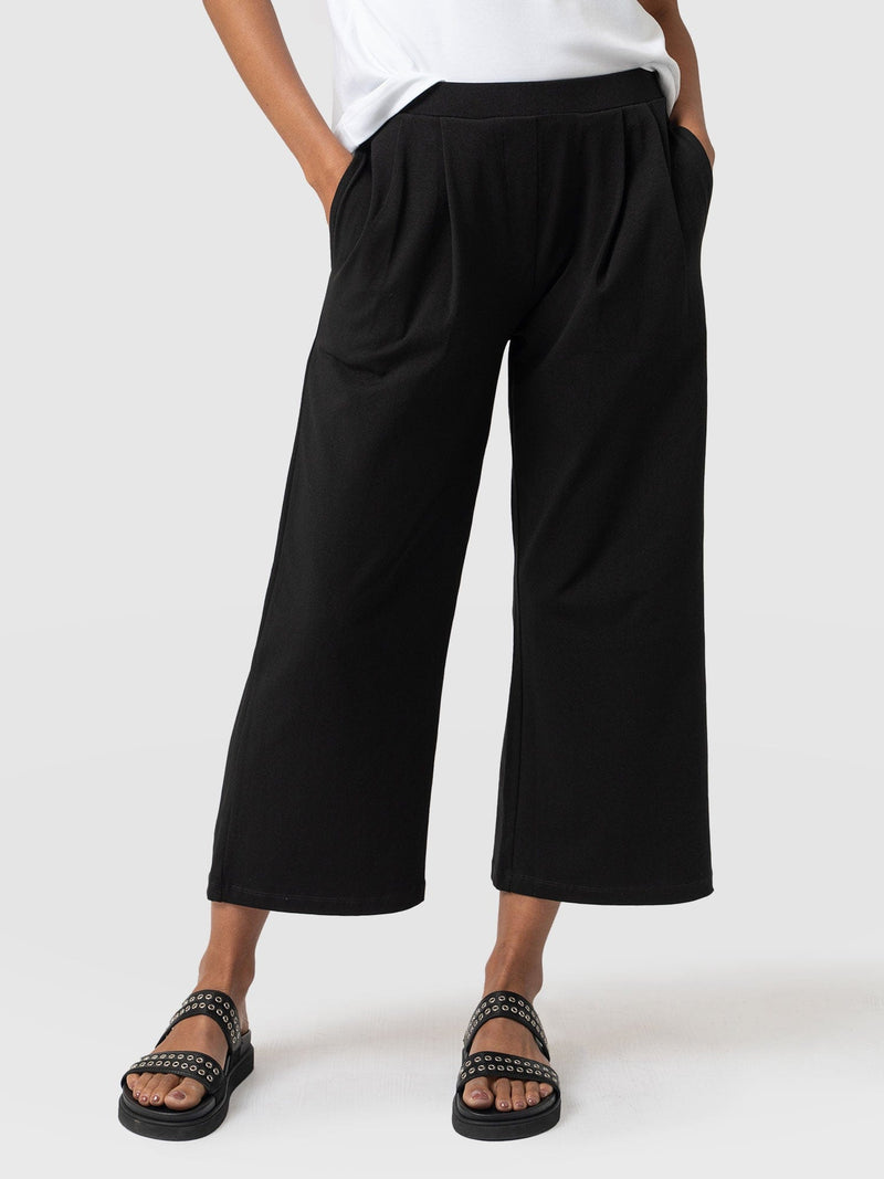 City Culotte - Black Pleats