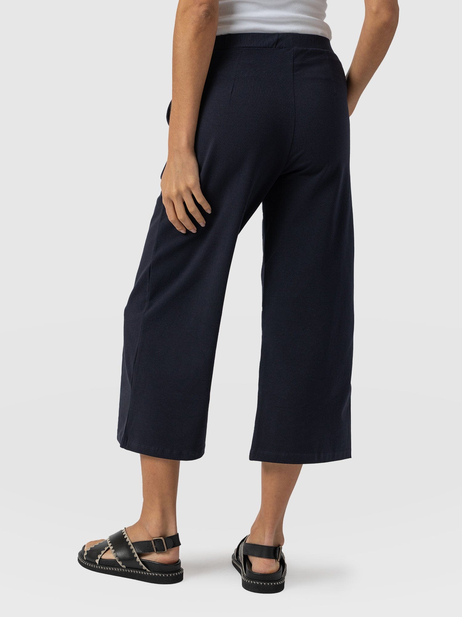 City Culotte Navy - Women's Culottes | Saint + Sofia® UK