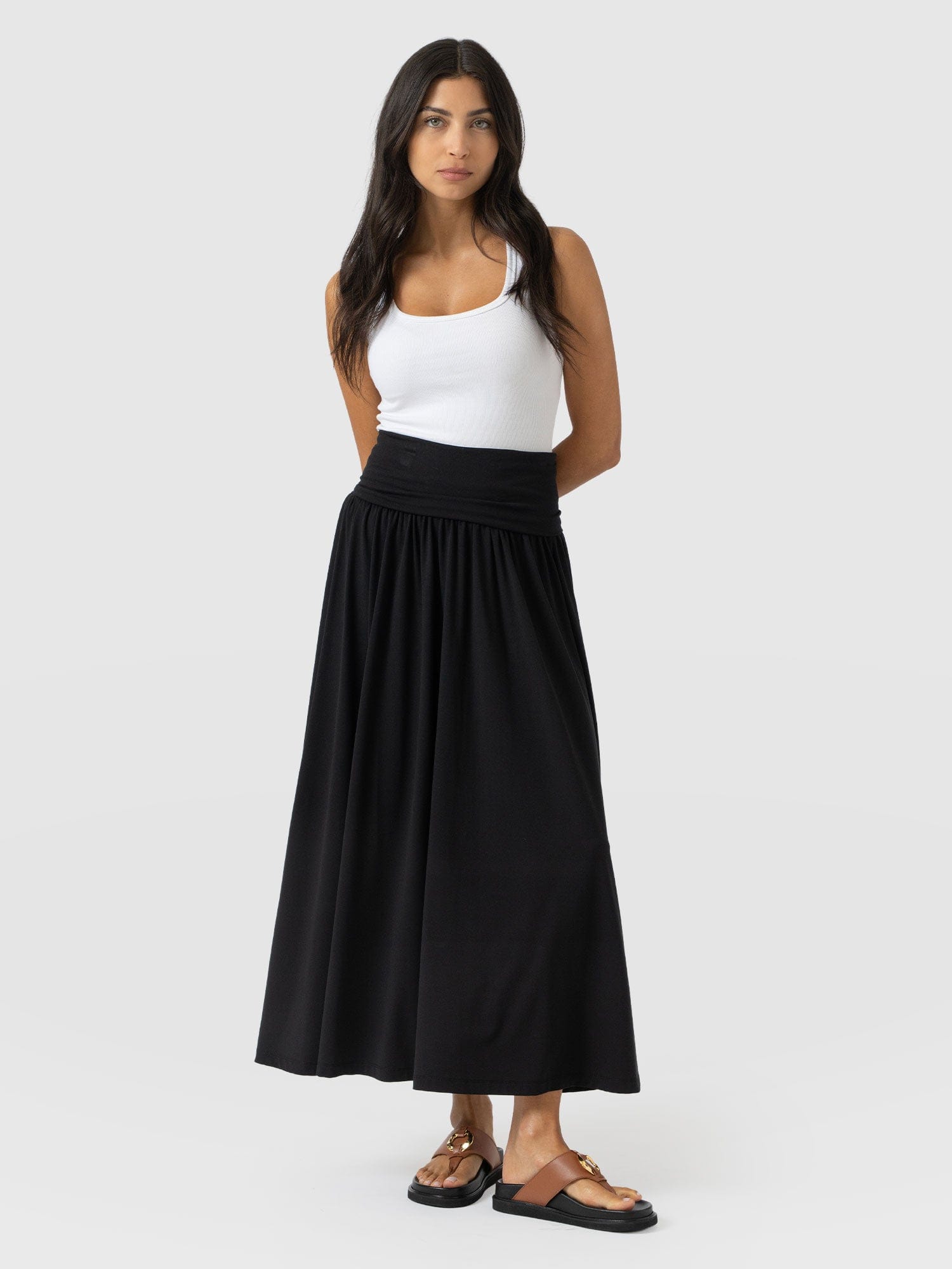 Cleo Multiway Skirt - Black - Women's Skirts | Saint + Sofia® UK