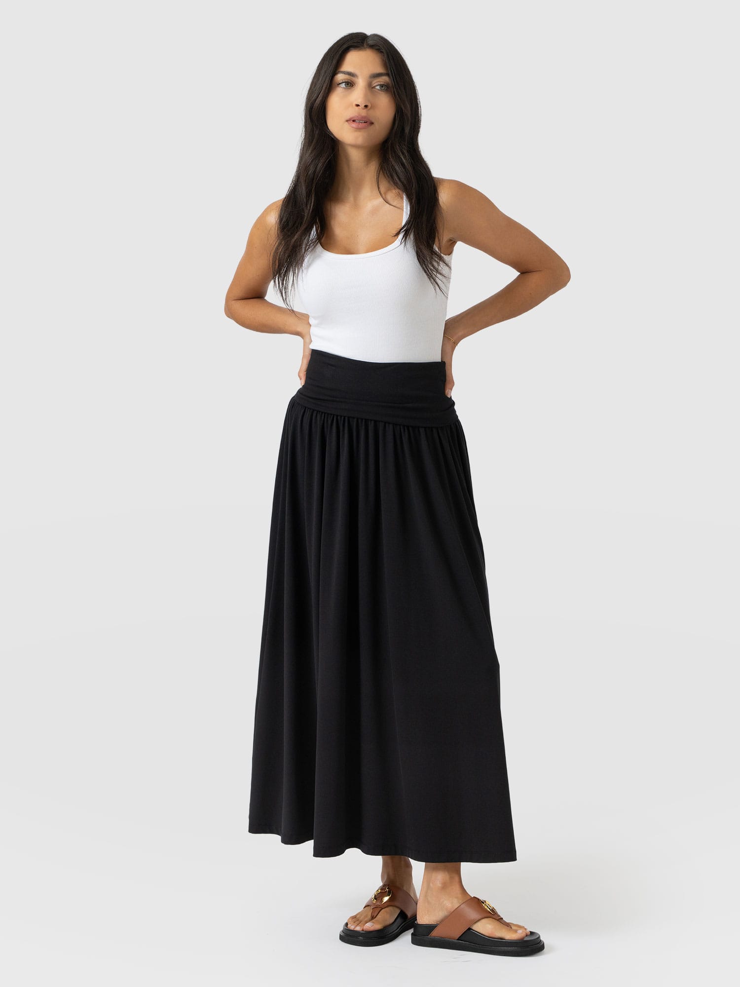 Cleo Multiway Skirt - Black - Women's Skirts | Saint + Sofia® UK