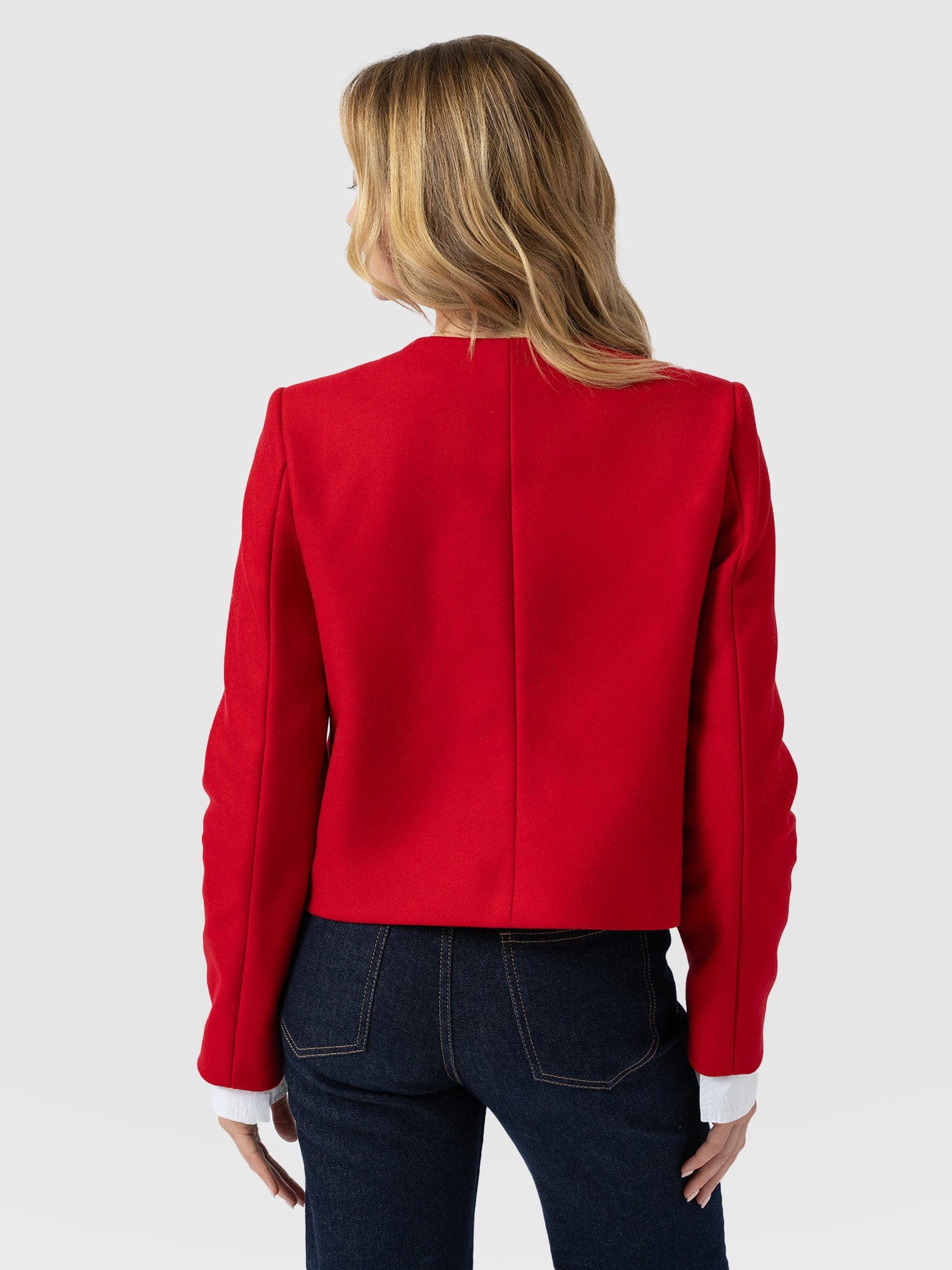 Colette Jacket - Red - Women's Jackets | Saint + Sofia® UK