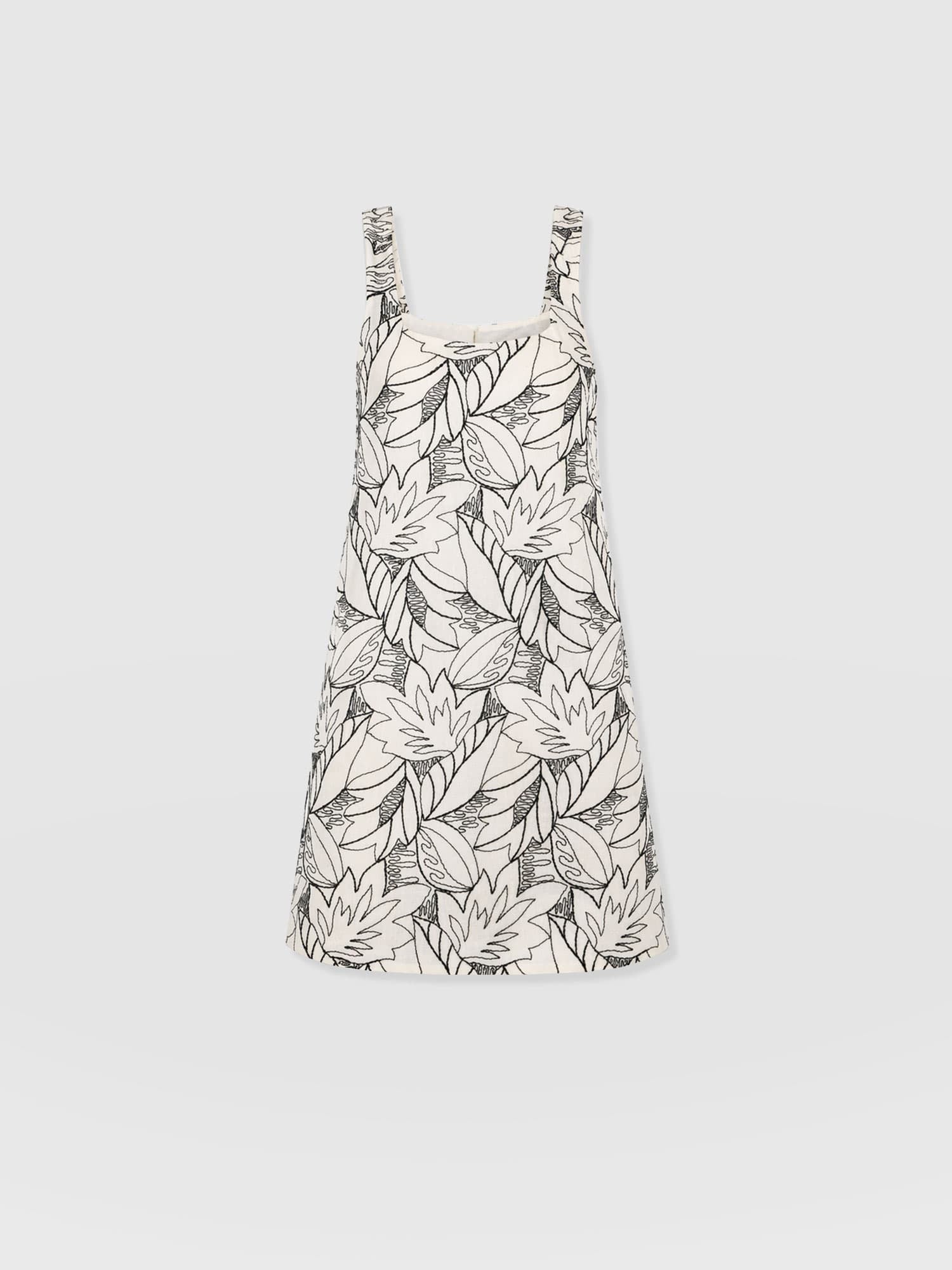Corinne Cami Dress - Cream Embroidered - Women's Dresses | Saint + Sofia® UK
