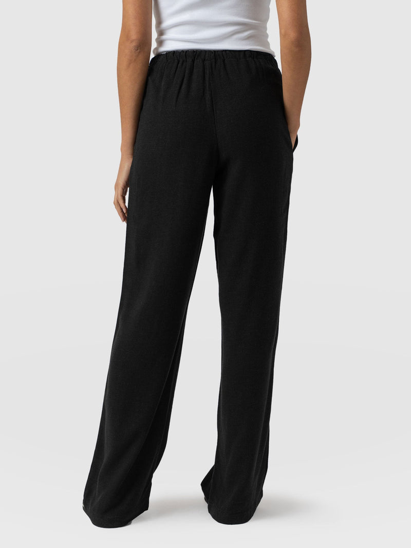 Corinne Linen Pant - Black