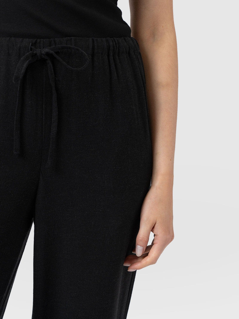 Corinne Linen Pant - Black