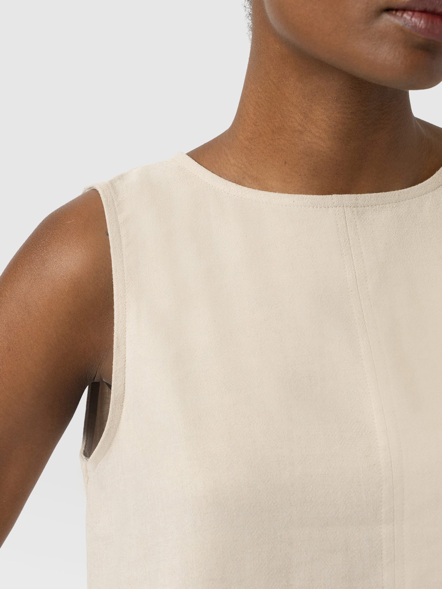 Corinne Linen Tunic - Oatmeal