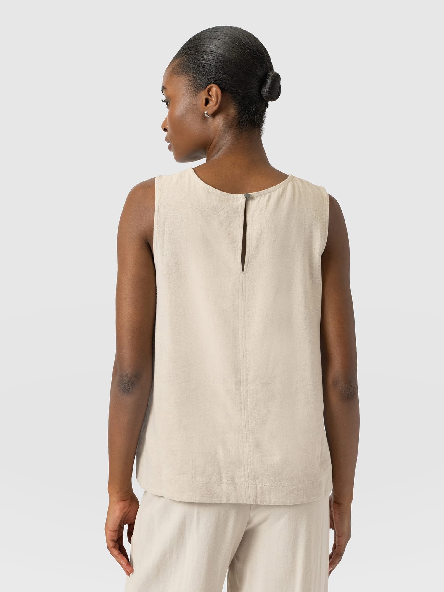 Corinne Linen Tunic - Oatmeal