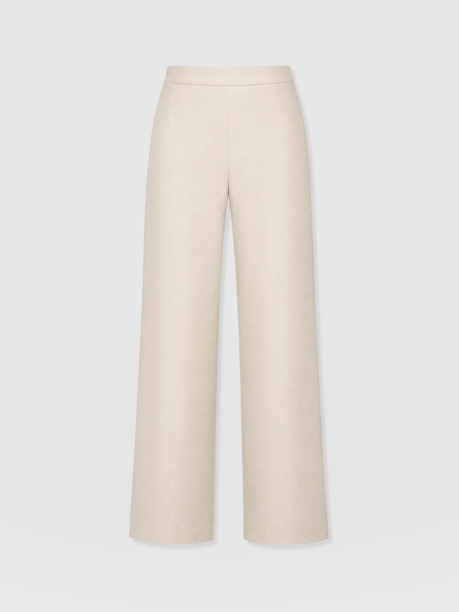 Corinne Wide Leg Linen Pant - Oatmeal