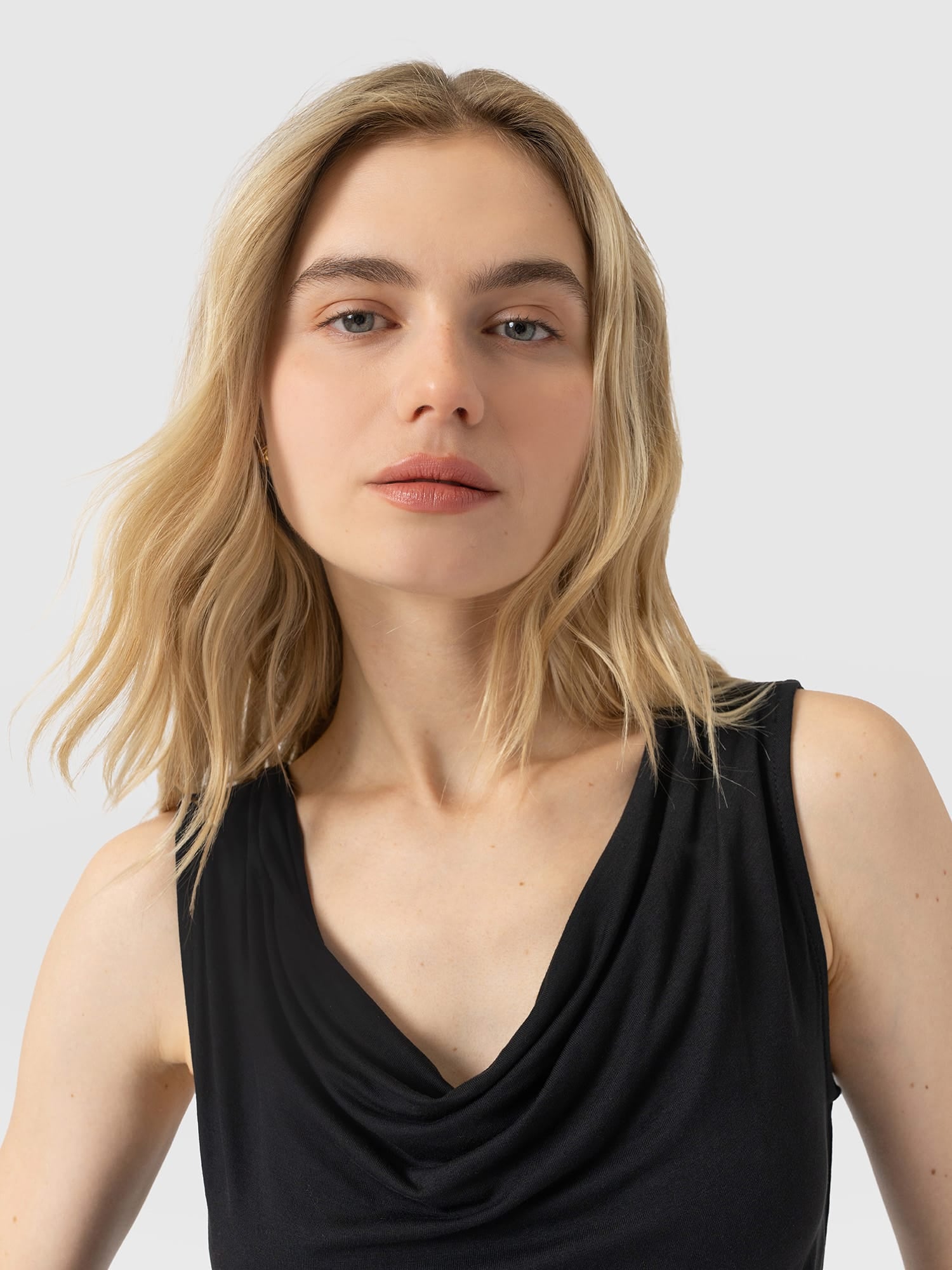 Cowl Neck Cami - Black